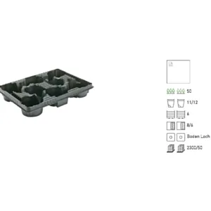 BACHMANN 64497/A -TRAN.PLATO 11 ali 12 cm 8 lukenj (50kom X46=2300/p)