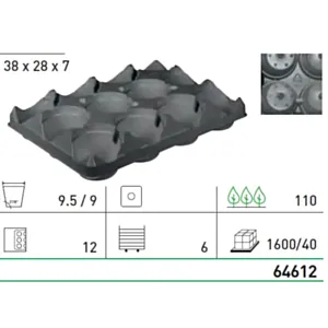 BACHMANN 64612- TRANS.PLATO 12 x 9 CM (40kom X 40=1.600/pal)
