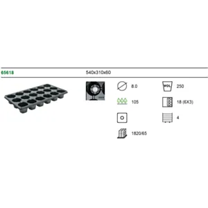 BACHMANN 65618 -GOJITENI PLATO 18 X FI8CM (65komX28=1.820/p)