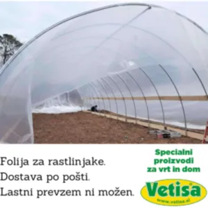 FOLIJA ZA RASTLINJAKE 12,5 m širine -UV (CENA/TEKOČI METER)