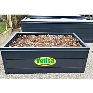 KB-visoka greda 2000 x 1000 x 800mm, 4xlamela, poc. antracit 7016