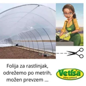 FOLIJA ZA RASTLINJAKE  4,5 m širine -UV (CENA/TEKOČI METER)