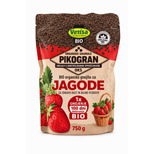 VETISA -PIKOGRAN 100% Organsko gnojilo za JAGODE - 750g vrečka - NOVA VREČKA