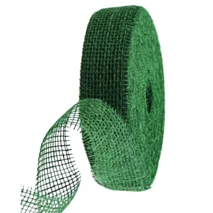 Reimann-DEKORATIVNI TRAK- JUTA 5 cm širina/dolžina 25 m/rola- TEMNO ZELENE BARVE