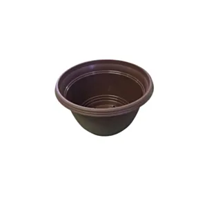 Rjav - viseči cvetlični lonec 24 cm