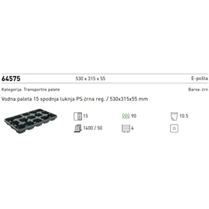 BACHMANN 64575.04 -močnejši TRANS.PLATO 15x10,5 CM (50kom x 20#=1.000kom)