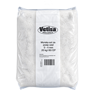 Vetisa- Morska sol za posipanje 20KG ( 0-4 mm)-60/p