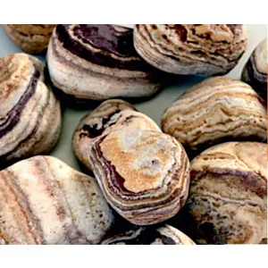IS. Stripe Onyx tumb Chiottolo (60-100 mm) 25kg- okrasni kamen