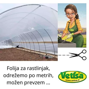 VETISA- Folija za rastlinjak 4m širine -UV (CENA/TEKOČI METER)