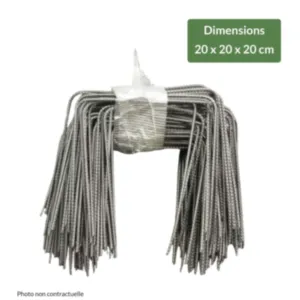 P- KLIN KOVINSKI 20x20x20 cm 4mm - 100 v paketu - cena na paket