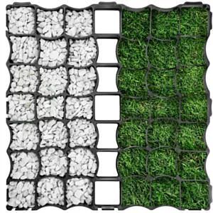 Pohodna plošča - Garden grid 50cm x 50cm, višina 5cm - 0,25m3 / kos