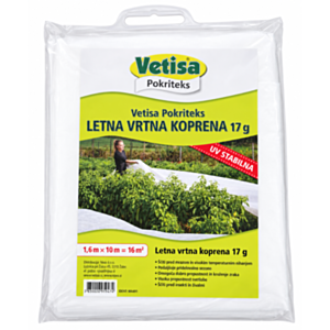 Vetisa- Pokriteks Vrtna koprena Letna 17 g (1,6 m x10m)-Cena/kom
