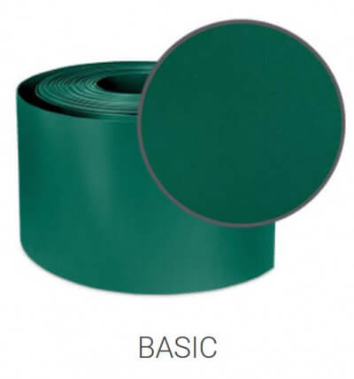 Thermoplast- K06- 190mm-GLADKI  BASIC TRAK - Zeleni GREEN(RAL6005)-Pak. 26m