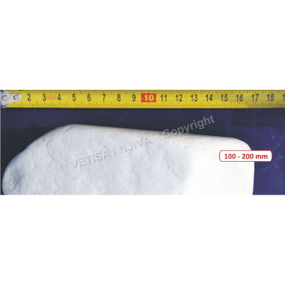 Snežno beli prodniki BIGBAG (100-200 mm) Okrogli /TON