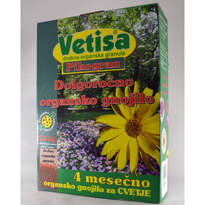 VETISA-PIKOGRAN 3,5 kg Organsko gnojilo za CVETJE- /karton 6/1