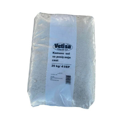 Vetisa- Kamena sol za posipanje 25KG ( 0-4 mm)-vlažnost 1% -48/p