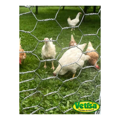 Vetisa-METAL- Hexagonal mesh PVC g. -Šestkotna Zelena mreža 19/0,75/1000 RO 10 M