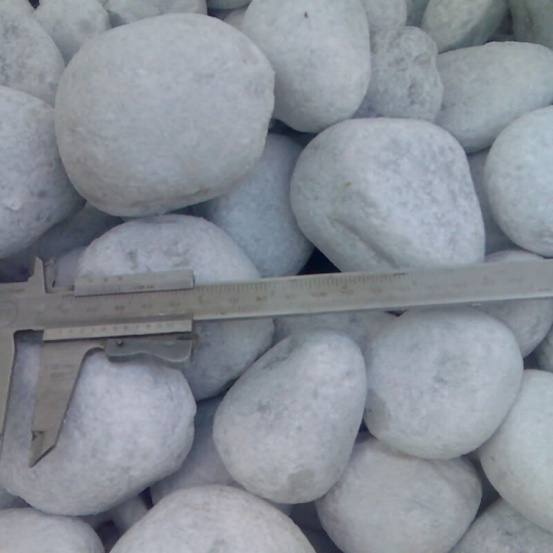 NU-Ciottolo Bianco Carrara 25kg (60-100 mm) Beli okrogli pesek - 60/pal