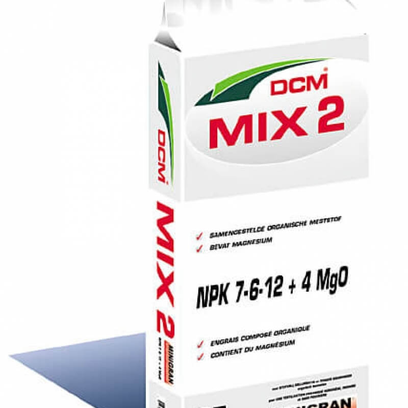 DCM-MIX 2 RHP(Minigran) NPK 7.6.12+4MgO /25kg/org.-m.g. 36/p