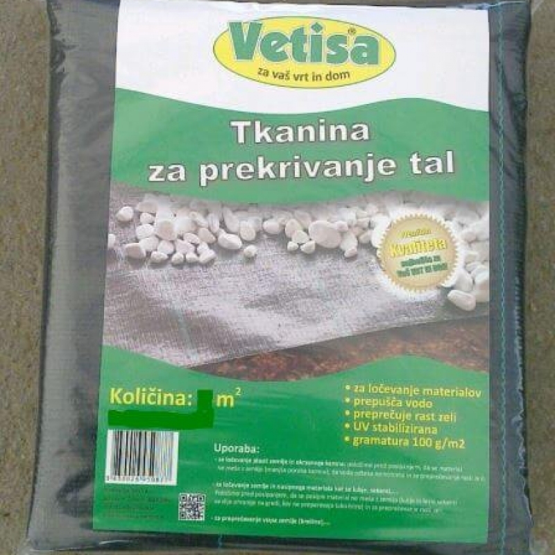 VETISA-Platno protiv korova 2 m x 5 m, paket 10 m2