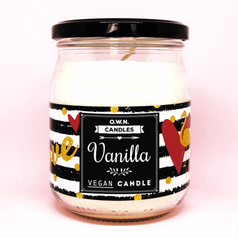Sveča v kozarcu dišava Vanilla