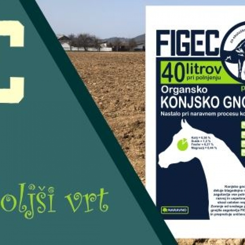FIGEC- Organski kompost 100% od konjskog gnoja - 40L /25/P