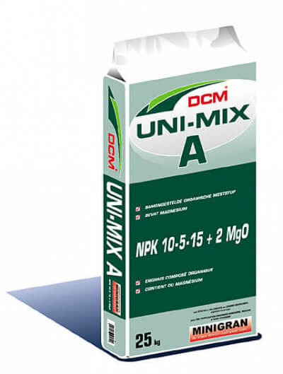 DCM UNI-MIX A (Minigran)- 10-5-15+2MgO -25kg-o.m.gnojilo 36/p