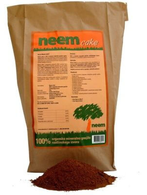 NEEM CAKE, 100 % organsko gnojilo, 4 kg/vreča
