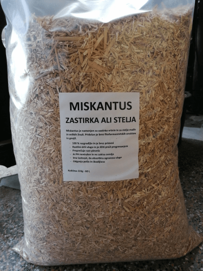 VETISA Miskantus - zastirka ali stelja 7 kg - 50 litrov