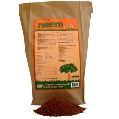NEEM CAKE, 100 % organsko gnojilo, 4 kg/vreča